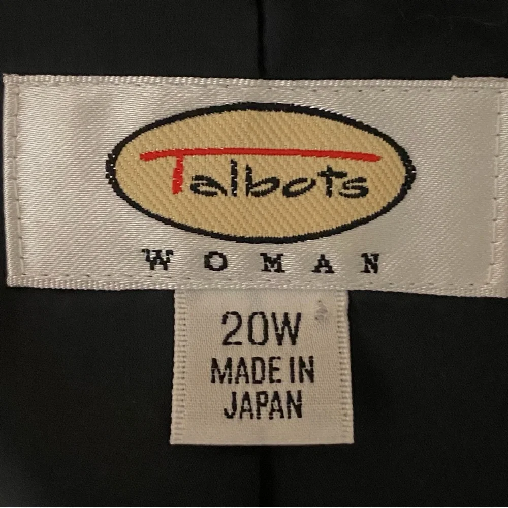 TALBOTS WOMAN dark grey wool 3-button blazer with front welt pockets Size 20W - Picture 9 of 13